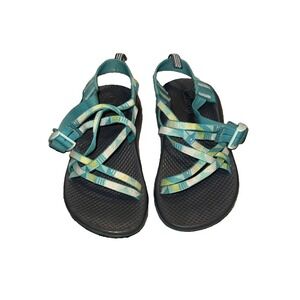 Chaco Girls Sandals Shoes Size 3 Green Multi Color Strappy Kid Youth